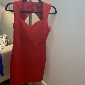 Guess Red tight wedding dress
